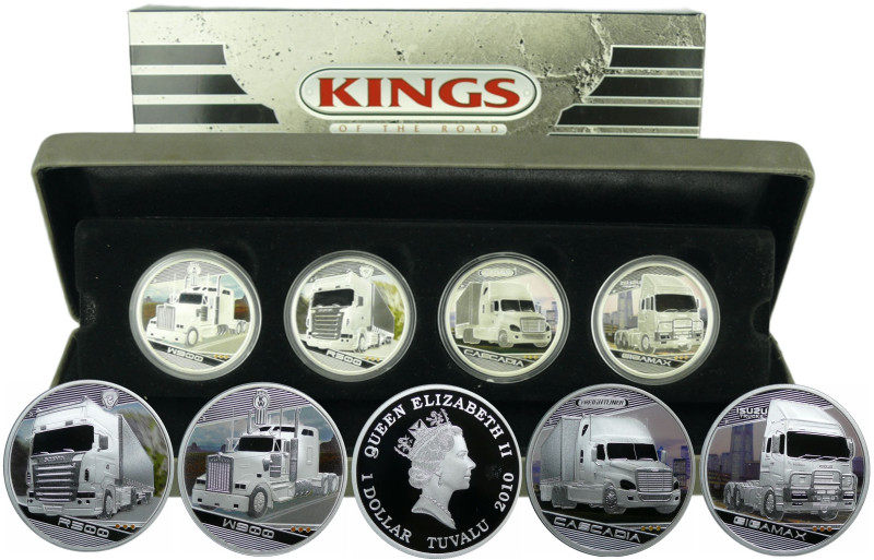 Tuvalu - The Perth mint - 1 dollar (1 once) 2010 "Kings of the road"

The Pert...