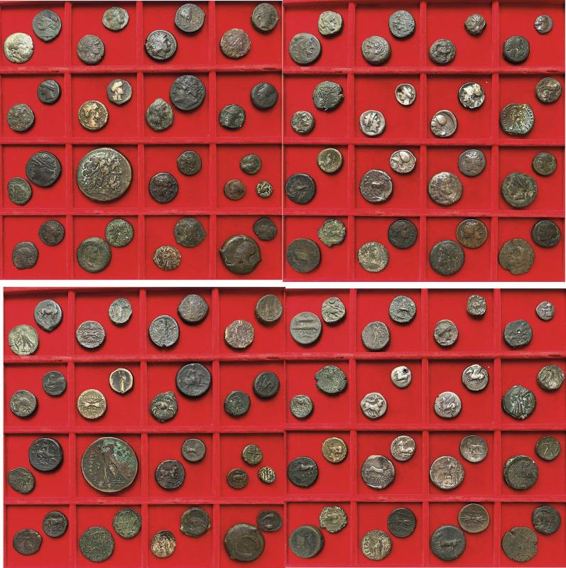 AREA GRECA. Lotto di 64 monete.
Monetazione mista della Grecia continentale, Ma...
