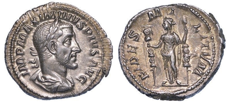 MASSIMINO I, 235-238., Denario, anni 235-236.
Busto laureato e paludato a d. R/...