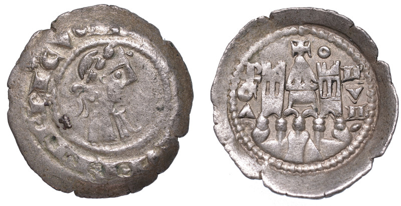 BERGAMO. COMUNE, A NOME DI FEDERICO II, 1194-1250., Denaro scodellato, anni 1236...