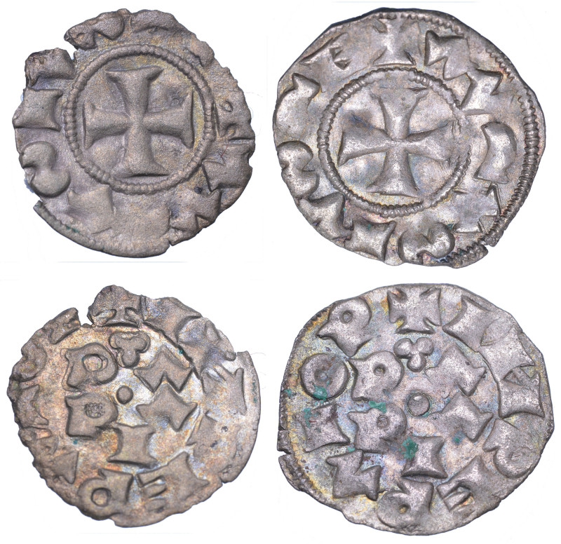 PAVIA. COMUNE, 1250-1359. Lotto di due esemplari.

Mezzano o mezzo denaro (2 e...