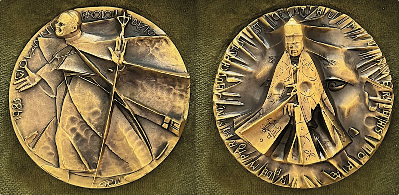 VATICANO. GIOVANNI PAOLO II, 1978-2005., Medaglia in bronzo 1983. Ricordo della ...