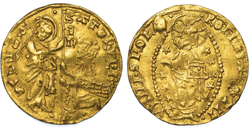 STATO PONTIFICIO. SENATO ROMANO, 1184-1439., Ducato. Monetazione del sec. XV.
...