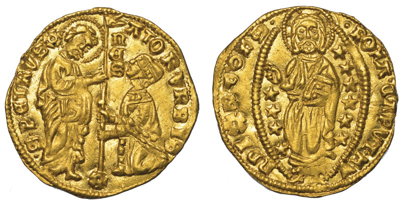 STATO PONTIFICIO. SENATO ROMANO, 1184-1439., Ducato. Monetazione del sec. XV.
...