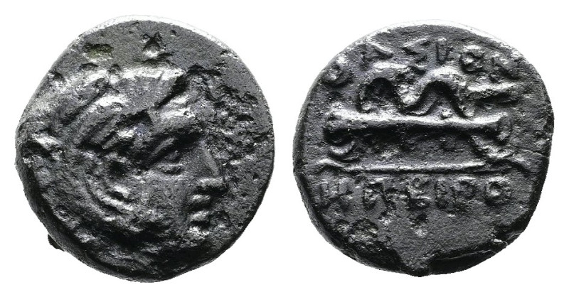 Macedon, Philippi (as Thasian Epeiros, Krenides). Circa 360-356 BC. AE (10mm, 1,...