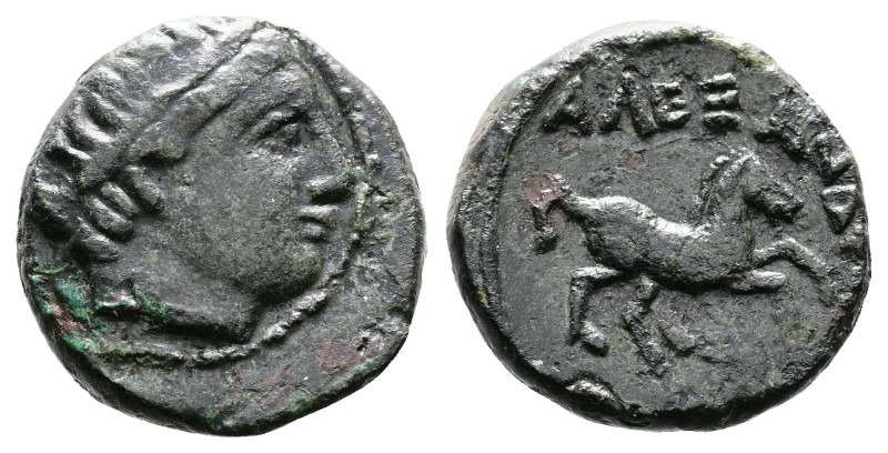 Kings of Macedon, Alexander III 'the Great' 336-323 BC. AE (14 mm, 3,99 g.). Unc...