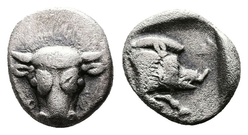 Phokian League, Phokis, Federal coinage, circa 485 - 480 BC. AR Obol (10 mm, 0,9...