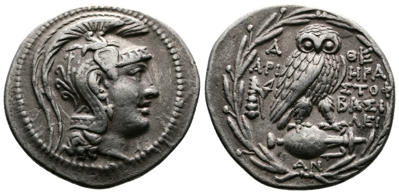 Attica, Athens, circa 136/5 BC. AR Tetradrachm (29mm, 16.90 g 12), New Style, He...