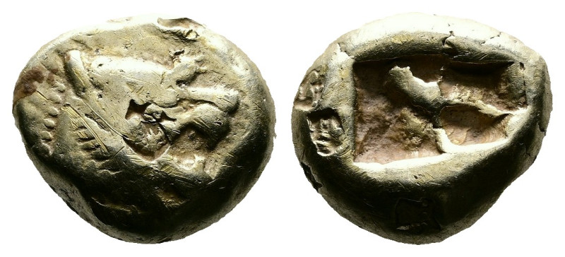 Kings of Lydia, Alyattes to Kroisos, circa 610-546 BC. Electrum Trite (13 mm, 4....