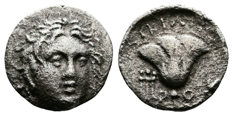 Islands off Caria, Rhodos, Rhodes, circa 229-205 BC. AR Drachm (15 mm, 2,41 g.)....