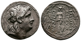 Seleukid Kingdom, Antiochos VII Euergetes (Sidetes), 138-129 BC. AR Tetradrachm (28mm, 16,20 g.). Antioch on the Orontes mint. Diademed head of of Ant...