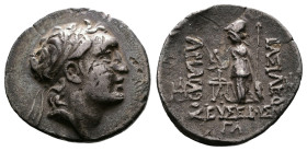 Kings of Cappadocia, Ariarathes IV Eusebes, AR Drachm (19mm, 4,11 g.). RY 33 = 131-130 BC. Eusebia- Mazaka mint. Diademed head right. Rev. ΒΑΣΙΛΕΩΣ ΑΡ...