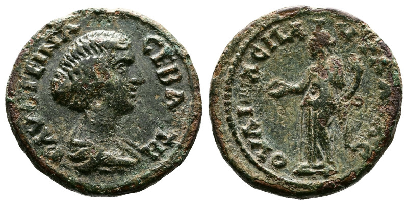Thrace, Pautalia, Faustina II (died 176 AD.) AE (21mm, 6,91 g.). ΦΑVCTEINA CEBAC...