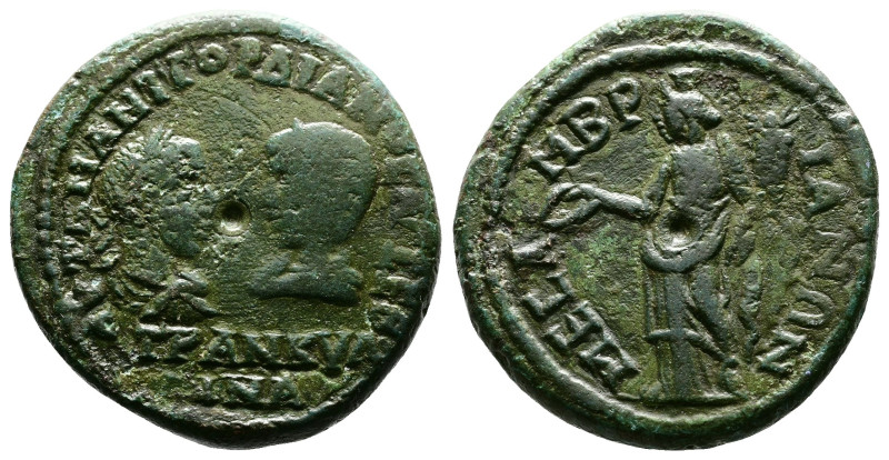 Thrace, Mesambria, Gordian III with Tranquillina 238-244 AD. AE (26 mm, 11,93 g....