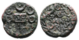Macedon, Cassandreia, Pseudo-autonomous issue, circa 1st. Century AD. AE (14 mm, 3,01 g.). AVG on banner of Vexillum between two legionary standards. ...