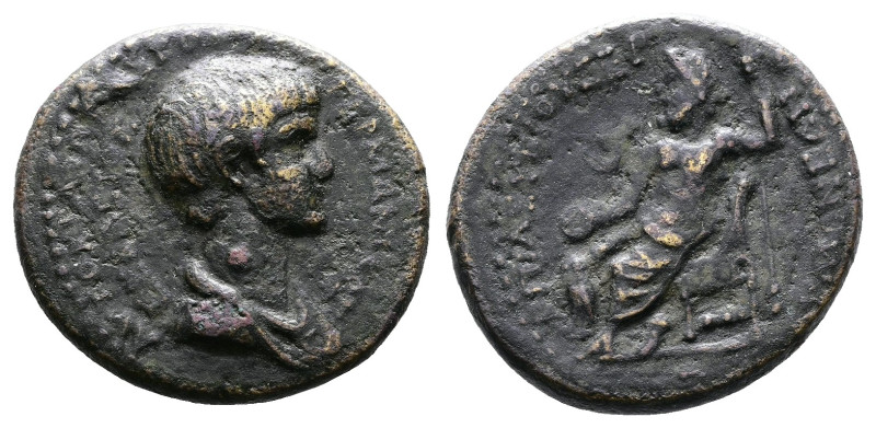Phrygia, Acmonea, Nero, 54-68 AD. AE (19mm, 3,94g.) L. Servenius Capito, magistr...