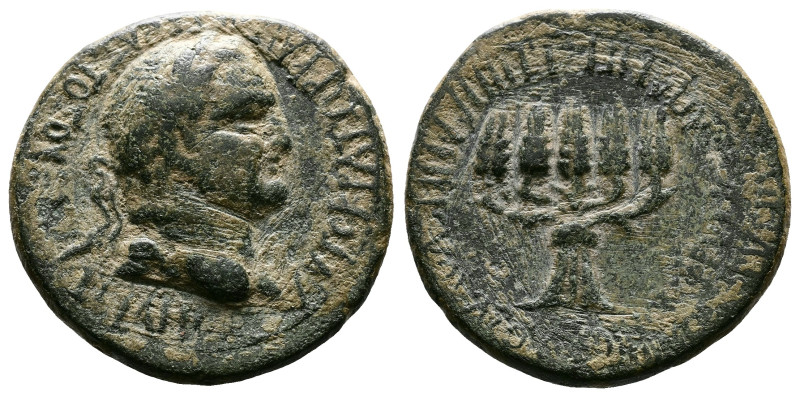 Phrygia, Apameia, Vespasian, 69-79 AD. AE (25mm, 8,68 g.). AYTOKPATΩP KAIΣAP ΣEB...