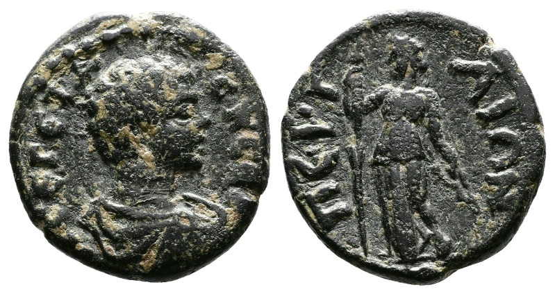 Pamphylia, Perge, Geta, as Caesar, 198-209 AD. AE (18,5mm, 4.58 g.). Π CЄ ΓETAC ...