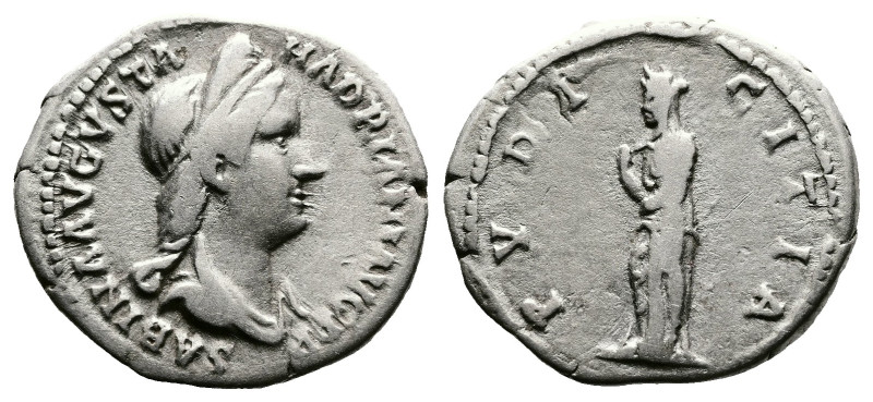 Sabina (wife of Hadrian). 128-136/7 AD. AR Denarius (19mm, 3,27g.). Rome, 128-13...