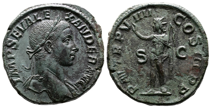 Severus Alexander, 222-235 AD. AE Sestertius (29mm, 19,61g.). Rome, 230 AD. IMP ...