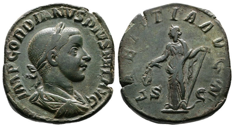 Gordian III, 238-244 AD. AE Sestertius (29 mm, 19,78 g.). Rome, 241-243 AD. IMP ...