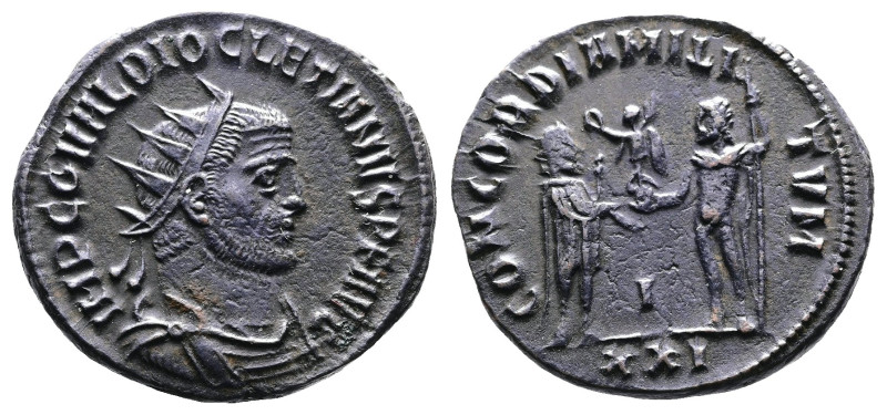 Diocletian, 284-305 AD. AE Antoninianus (21 mm, 3,71 g.). Antioch, 293-294 AD. I...