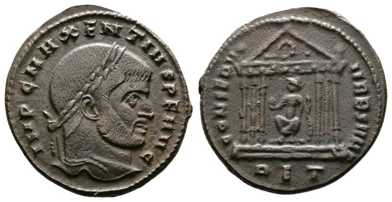 Maxentius, 306-312 AD. AE Follis (25 mm, 6,74 g). Rome, 310-311 AD. IMP C MAXENT...