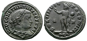Constantine I the 'Great', 307/310-337 AD. AE Follis (24 mm. 4,77 g.). Lugdunum. IMP CONSTANTINVS PF AVG, laureate, draped and cuirassed bust of Const...