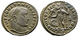 Constantine I the 'Great', 307/10-337 AD. AE Follis (21mm, 3,07g.) Siscia. IMP CONSTANTINVS AVG. Laureate head right. Rev. IOVI CONSERVATORI / B / SIS...