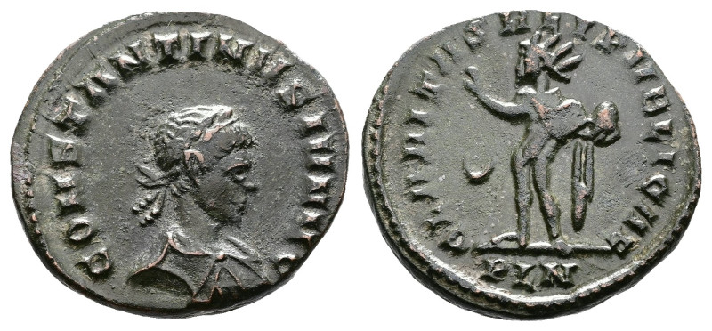 Constantine II, as Caesar, AE Follis (20mm, 3,99 g.) London, AD 317. FL CL CONST...