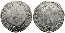 Braunschweig-Wolfenbüttel. Heinrich der Jüngere, 1514-1568. Taler (40 mm, 28,54 g.), Martin Huxer, moneyer. Riechenberg, 1548. HENRI D G BRVNS B LVNEB...