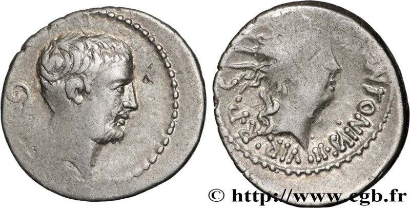 MARCUS ANTONIUS
Type : Denier 
Date : 42 AC. 
Mint name / Town : Épire 
Metal : ...