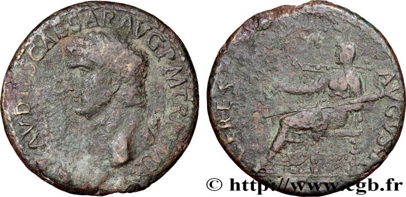 CLAUDIUS
Type : Dupondius 
Date : 41-45 
Mint name / Town : Rome 
Metal : copper...