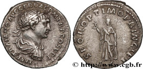 TRAJANUS
Type : Denier 
Date : 108 
Mint name / Town : Rome 
Metal : silver 
Millesimal fineness : 900  ‰
Diameter : 18  mm
Orientation dies : 6  h.
W...