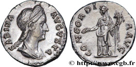 SABINA
Type : Denier 
Date : 129 
Mint name / Town : Rome 
Metal : silver 
Millesimal fineness : 900  ‰
Diameter : 17,5  mm
Orientation dies : 5  h.
W...