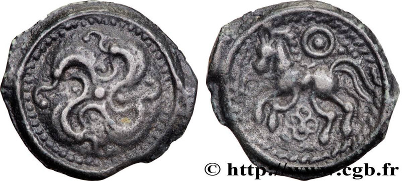 GALLIA BELGICA - SUESSIONES (Area of Soissons)
Type : Potin au swastika 
Date : ...