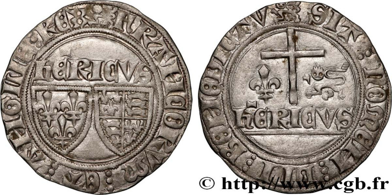 HENRY VI OF LANCASTER
Type : Blanc aux écus 
Date : 23/11/1422 
Date : n.d. 
Min...