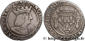 FRANCIS I
Type : Demi-teston de Bretagne, 3e type 
Date : n.d. 
Mint name / Town : Nantes ou Rennes 
Metal : silver 
Millesimal fineness : 898  ‰
Diam...