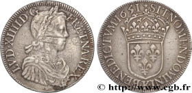 LOUIS XIV "THE SUN KING"
Type : Écu, portrait à la mèche longue 
Date : 1651 
Mint name / Town : Bordeaux 
Quantity minted : 15913 
Metal : silver 
Mi...