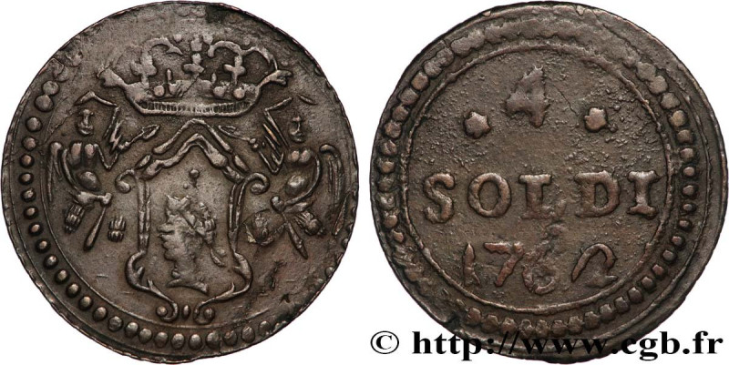 CORSICA - PASCAL PAOLI
Type : 4 soldi 
Date : 1762 
Mint name / Town : Murato 
M...