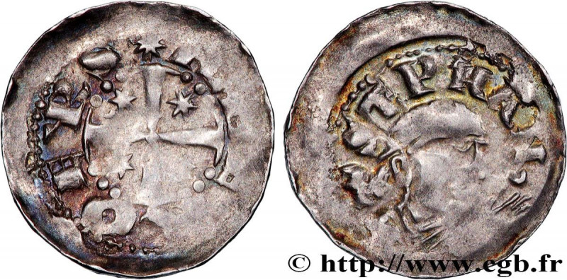 LORRAINE - BISHOPRIC OF METZ - ADALBERO IV
Type : Denier 
Date : n.d. 
Mint name...