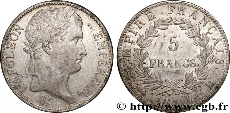 PREMIER EMPIRE / FIRST FRENCH EMPIRE
Type : 5 francs Napoléon Empereur, Empire f...