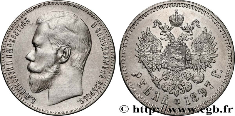 RUSSIA - NICHOLAS II
Type : 1 Rouble  
Date : 1897 
Mint name / Town : Saint-Pet...