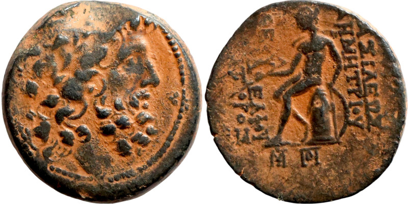 SELEUKID KINGS of SYRIA. Uncertain mint. Demetrios II Nikator (145-138 BC). AE b...