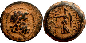 SELEUKID KINGS of SYRIA. Antioch mint. Demetrios II Nikator (129-125 BC). Obv.: Laureate head of Zeus right. Rev.: ΒΑΣΙΛΕΩΣ ΔΗΜΗΤΡΙΟΥ ΘΕΟΥ ΝΙΚΑΤΟΡΟΣ, ...