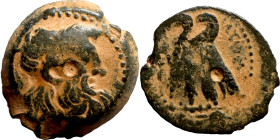 PTOLEMAIC KINGS of EGYPT. Alexandria mint ?. Uncertain ruler (4th-1st century BC). AE bronze
19mm 4.93g

Artificial sand patina