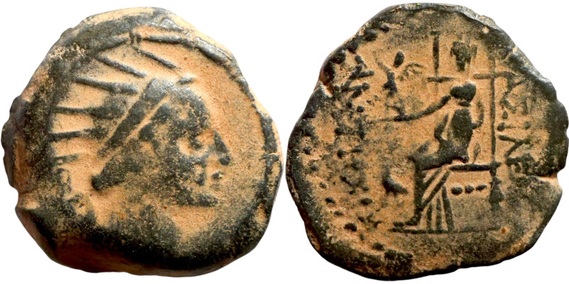 SELEUKID KINGS of SYRIA. Antioch mint. Antiochos IV Epiphanes (175-164 BC). AE b...