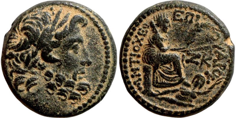 SYRIA. Antioch. Pseudoautonomous (time of Augustus, year 27 = 5/4 BC). AE bronze...