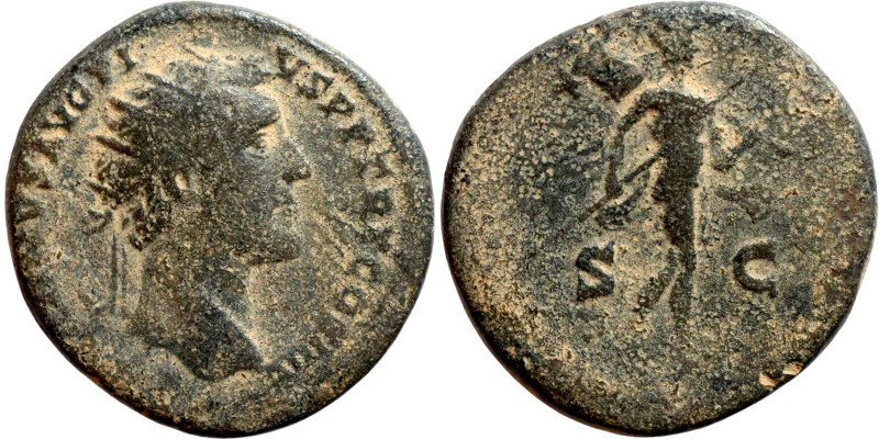 Antoninsu Pius (138-161 AD). Rome mint (145-161 AD). AE dupondius. Obv.: ANTONIN...