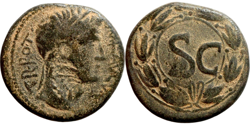 SYRIA. Antioch. Augustus (27 BC - 14 AD). Ae bronze. Obv.: IMP·AVGVST·TR·POT; la...